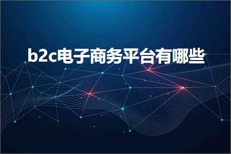 跨境电商知识:b2c电子商务平台有哪些